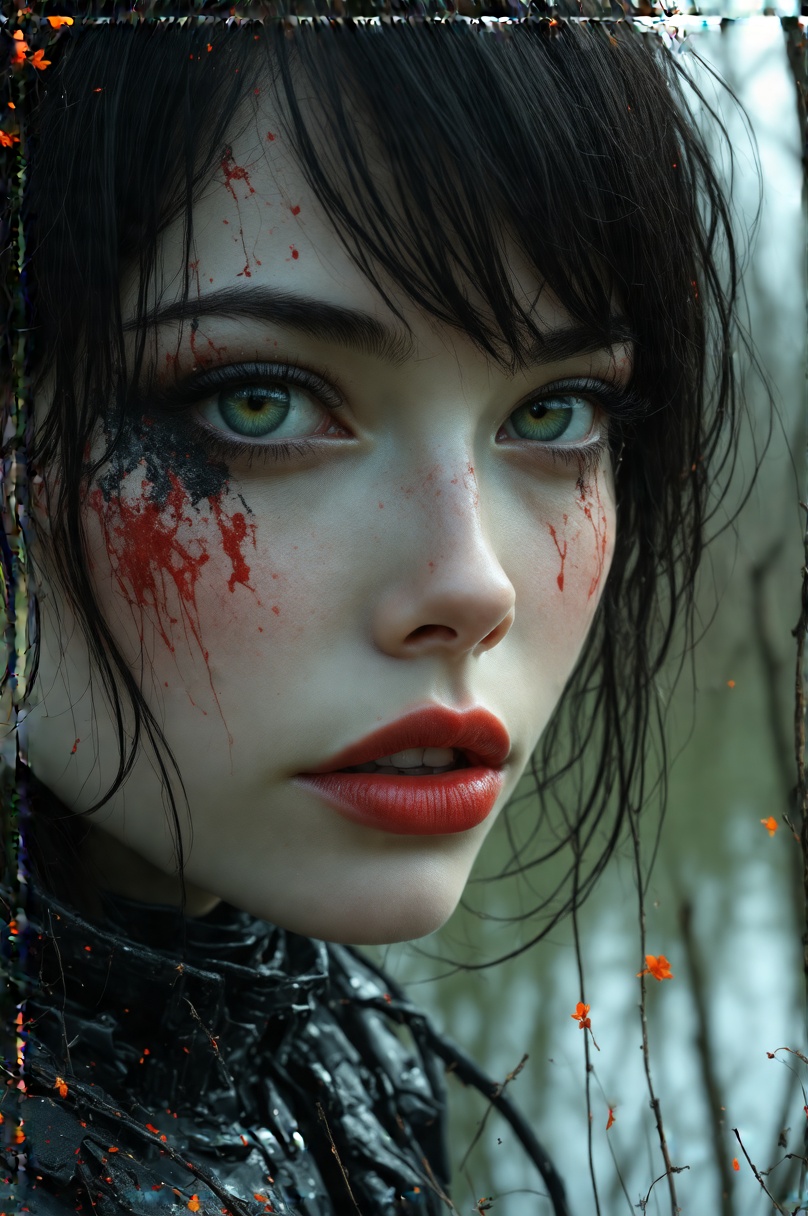32k hires best quality professional photograph,  Momoko Okazaki,  dark crimson lips on Tensor.Art