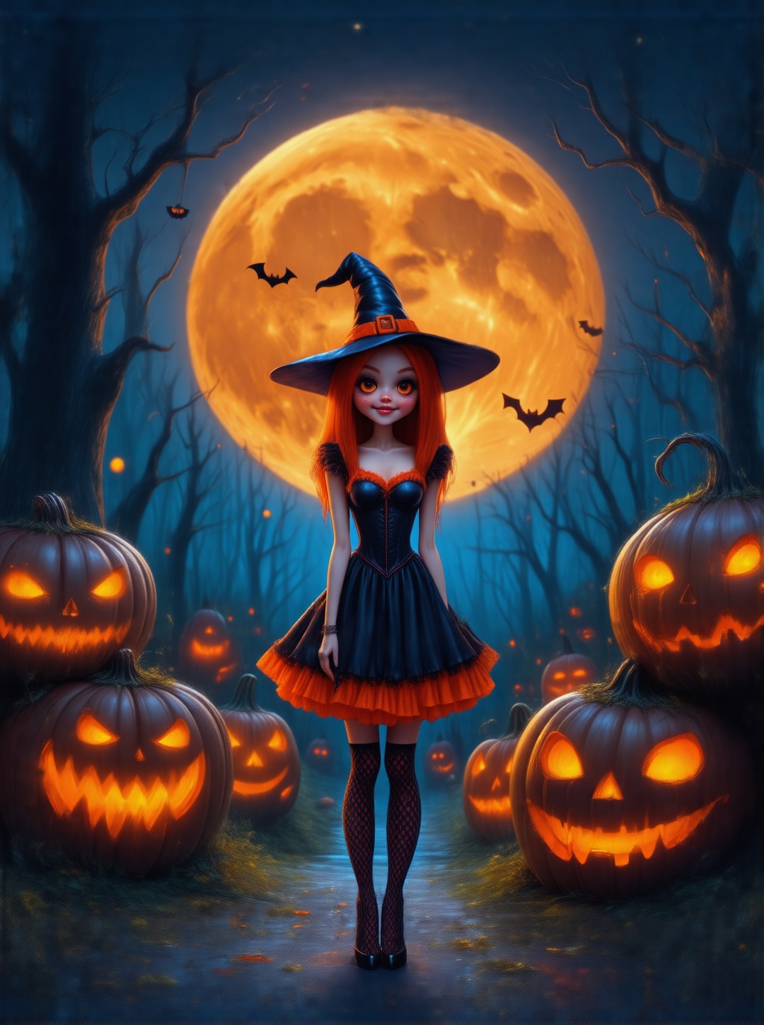 dreadmirthart,  sfw,  "Happy Halloween" bloody text on Tensor.Art