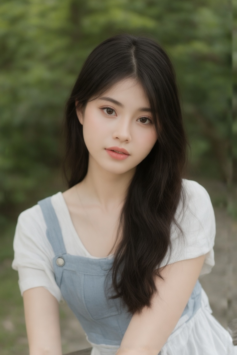 A young woman Realistic,  capturing natural beauty and emotion She should be shown in her early twenties,  with a gentle a...
