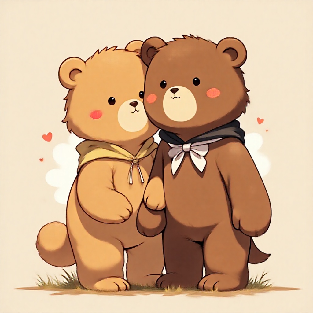 cute boys,  bear uniform on Tensor.Art