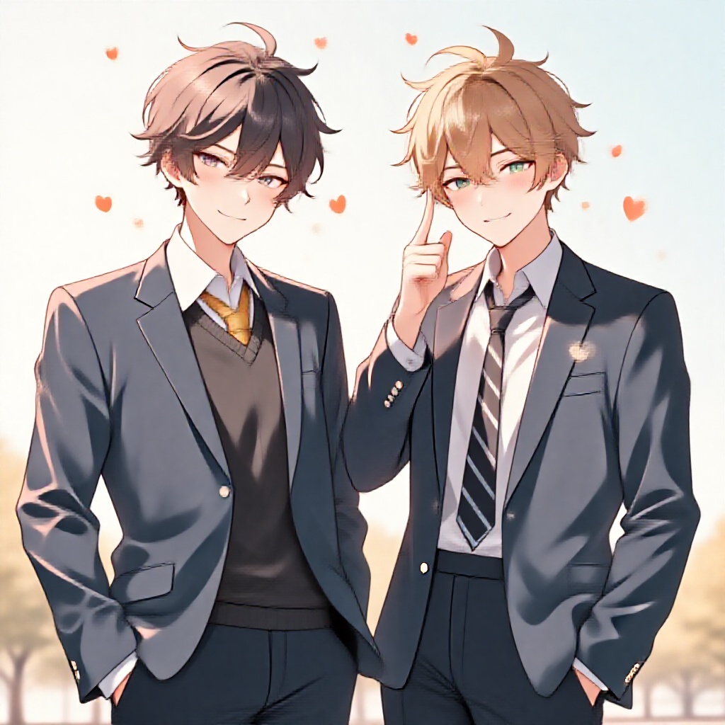 cute boys,  uniform on Tensor.Art