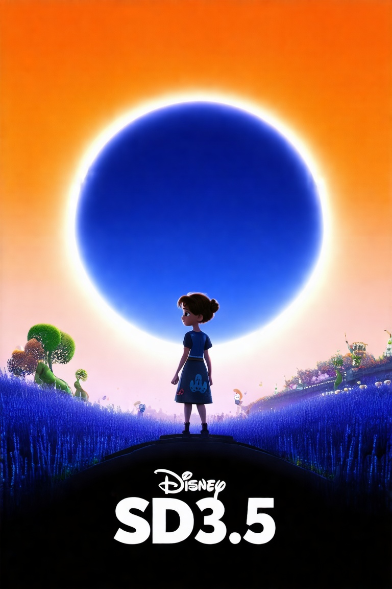 A poster for the film with the caption:  "SD 3.5", Disney style
