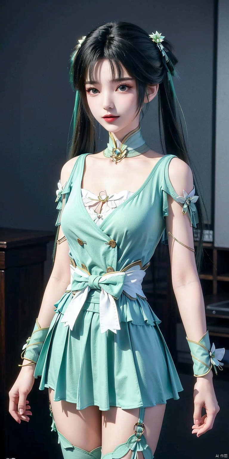  Good structure), (high definition: 1.0), (HD: 1.0), , (ultra resolution: 1.0), (4K: 1.0), (photorealistic: 1.0), (realistic: 1.0), , (professional photography: 1.0), (DSLR quality: 1.0), , (detailed: 1.0), (sharp focus: 1.0), , (masterpiece: 1.2), (epic shot: 1.2),
anatomically-precise-finger-details,
4k-resolution-finger-structure, , Cinematic, , Natural lighting, , solo, 1girl, perfect boody, Wind, flowing hair, kind smile, , pose for picture, Dynamic pose, looking_at_viewer,
, girls, cartoon backpack, bag, Bangs, blue bow, (pink skirt) , bow, bracelet, cowboy shot, gradient, gradient background, hair between eyes, hair bow, hair accessories, hairpins, hats, jackets, (((rainbow hair))) , long hair, looking at the audience, on the head, pleated skirt, polka-dot bow, purple eyes, blue vest, schoolbag, shirt, shoulder bag, skirt, solo, star (symbol) , thigh socks, double-breasted, (white shirt) , wristband, Detail,biyao,twintails,hair ornament