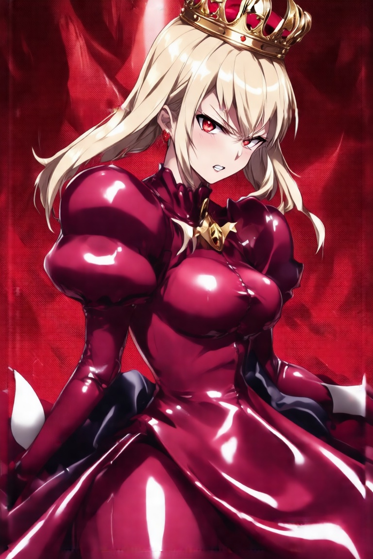 poster of a sexy [princess,  suffering,  burdened by the weight of a crown on Tensor.Art