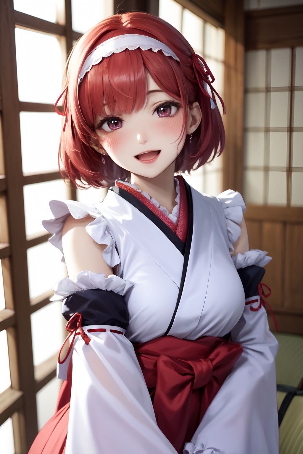 1girl,  :d,  blush on Tensor.Art