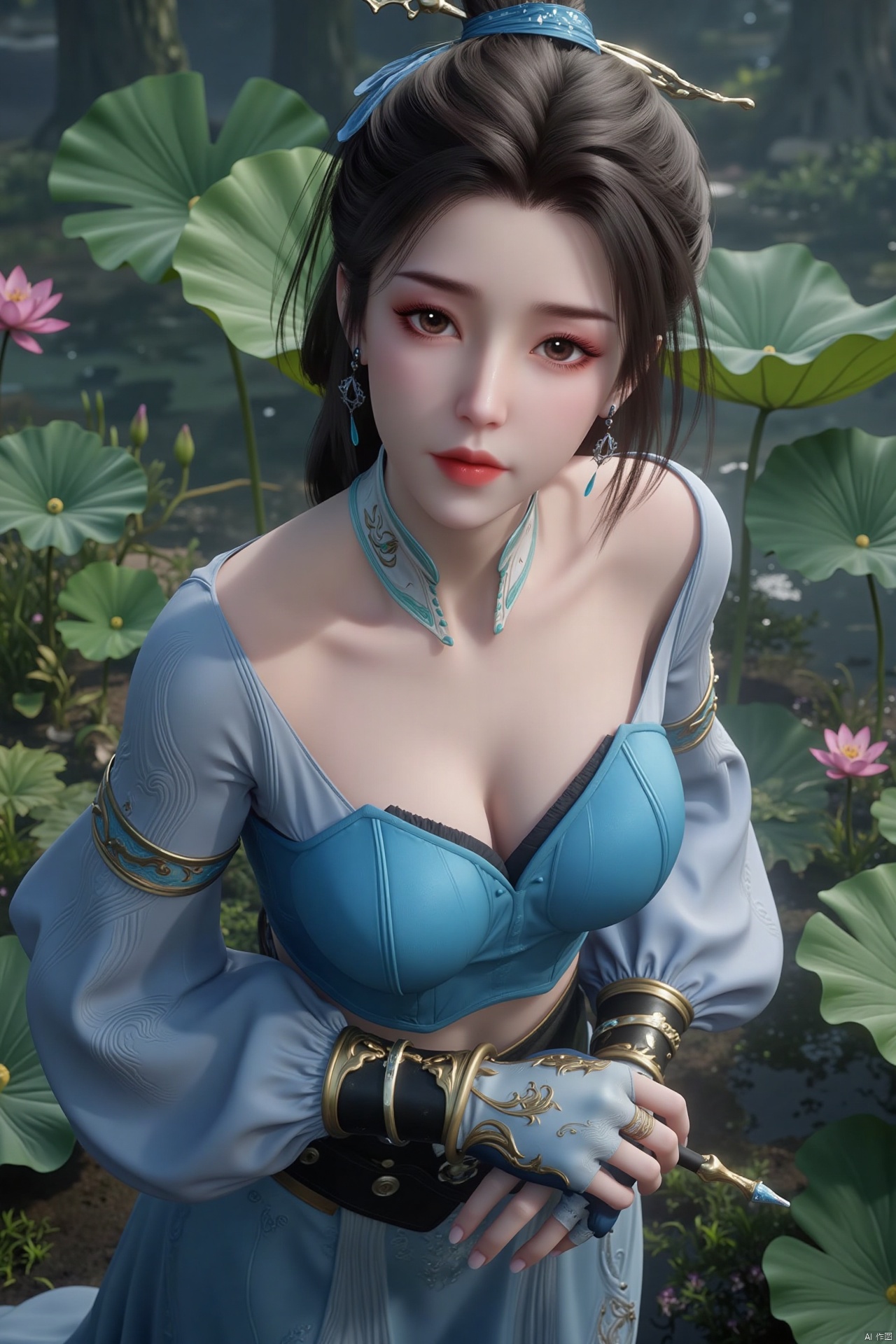masterpiece,(best quality),official art, (1girl), (solo), ((looking_at_viewer)),(huge breasts:2.69),(full breasts:1.99),Xzhaoliner,(Lotus pond, lotus:1.52)
,Xxuner,XningyudieX,Xsulingyun,Xtianqiong,XyunluoX,XxiaobaiYZ,Xcaoying,Xyaochishennv,Xlimuwanx,Xliuyue,Xwangliaoyi,Xlanlinge