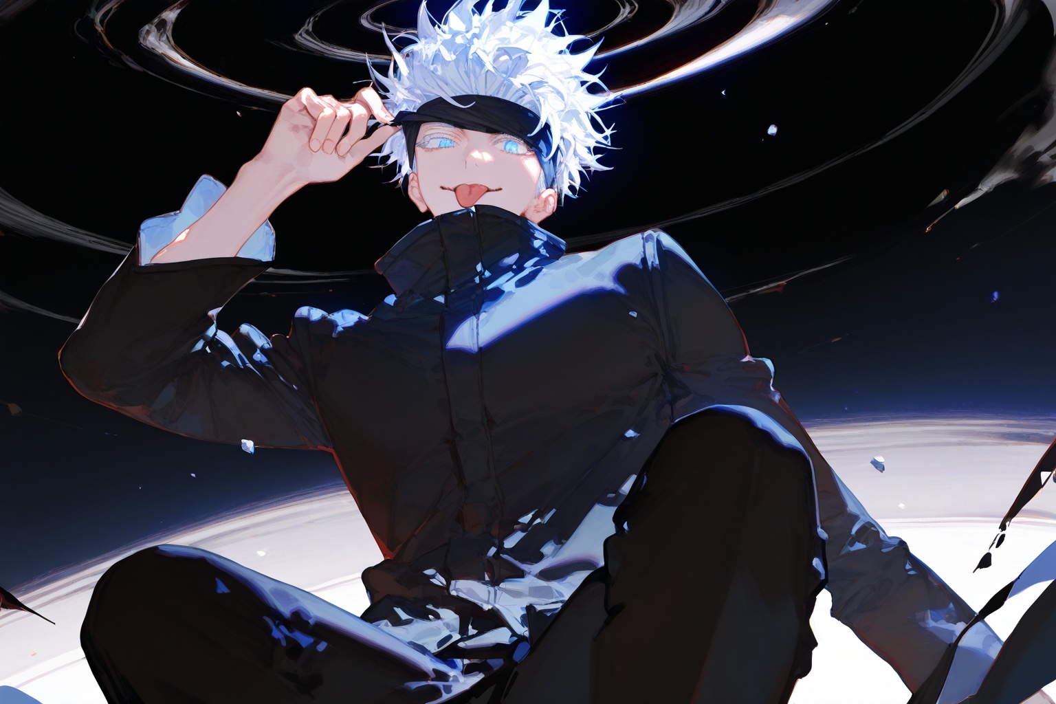 1boy,  solo,  gojou satoru on Tensor.Art
