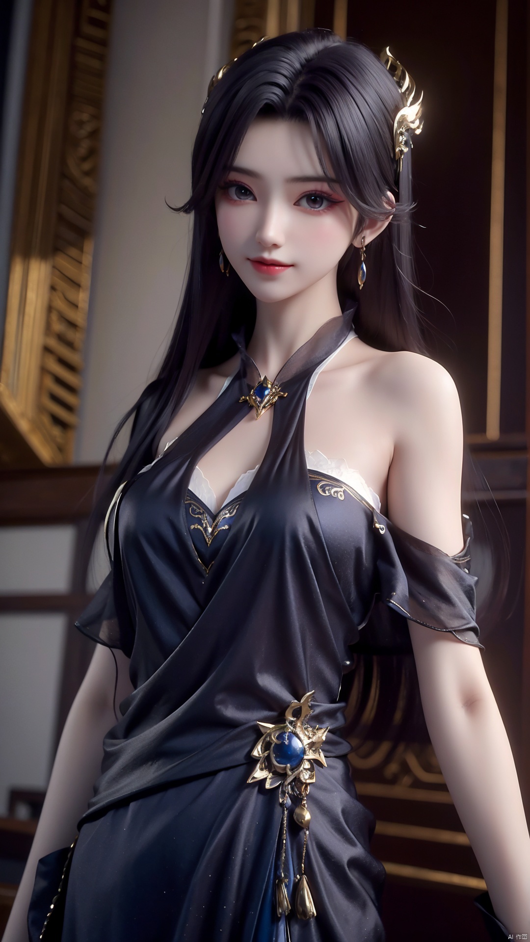 1girl,  long dress,  dress by Tim_Yi on Tensor.Art