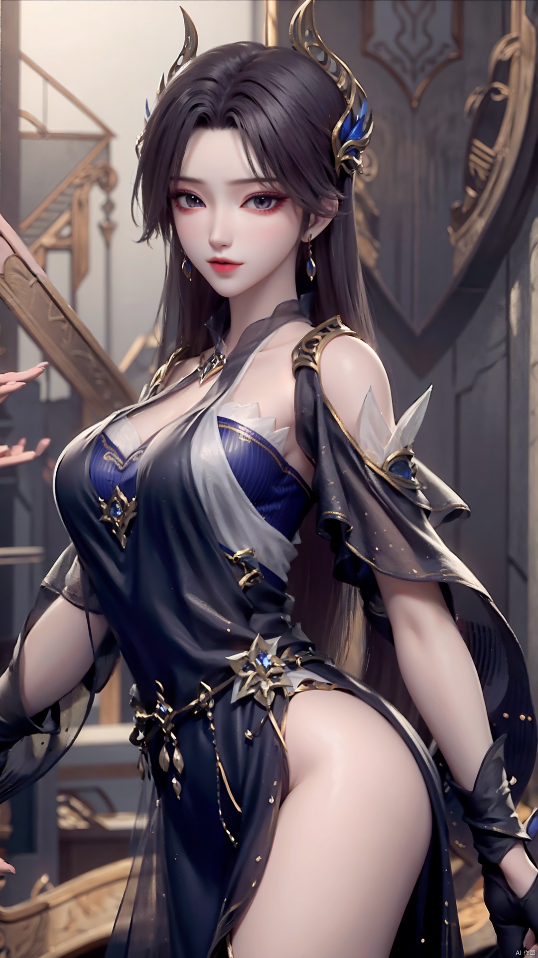 1girl,  long dress,  dress by Tim_Yi on Tensor.Art