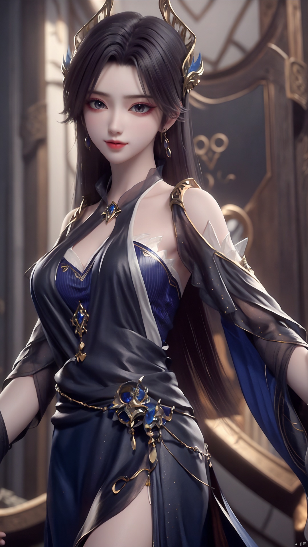 1girl,  long dress,  dress by Tim_Yi on Tensor.Art