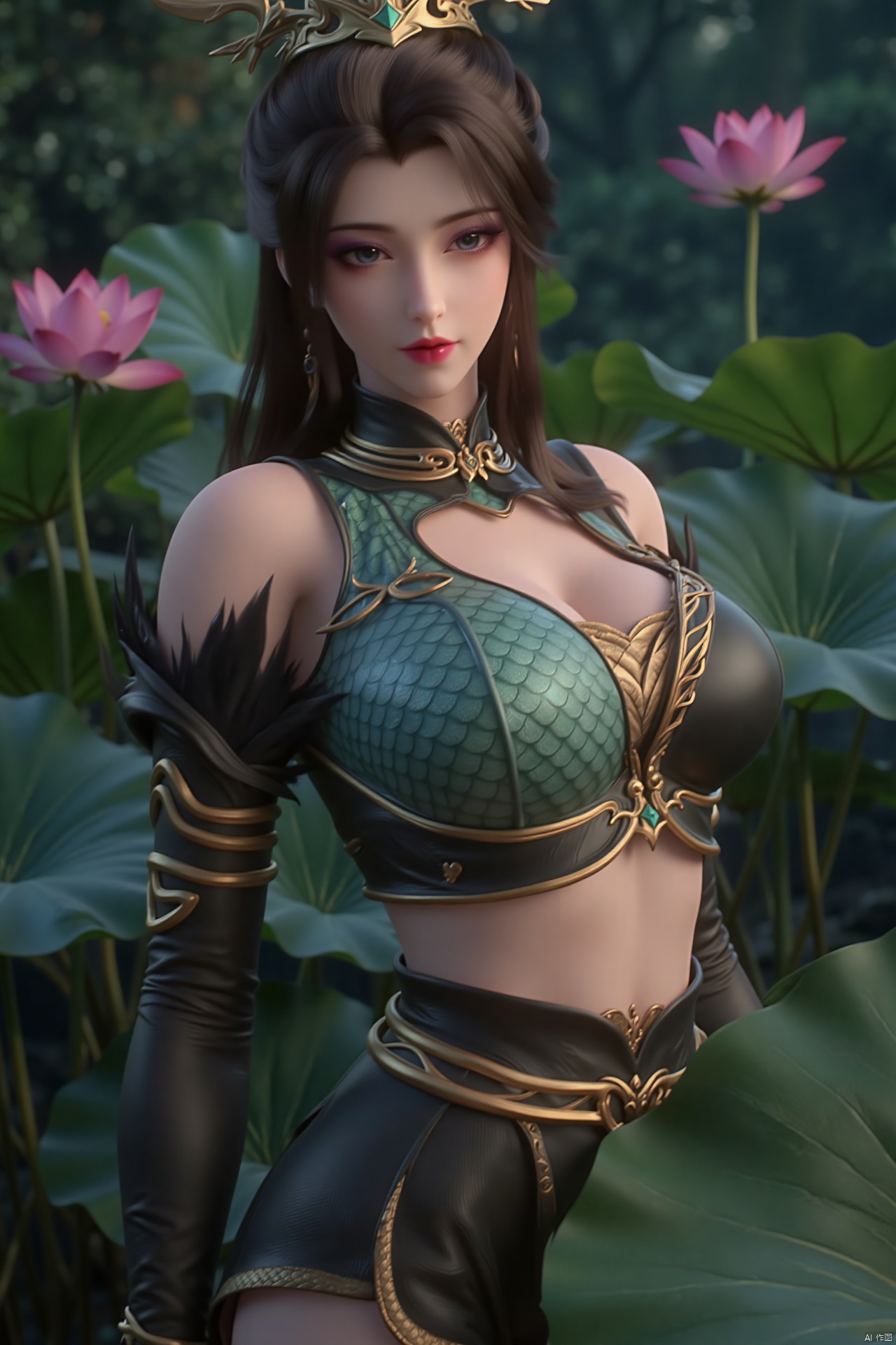 masterpiece,(best quality),official art, (1girl), (solo), ((looking_at_viewer)),(huge breasts:2.69),(full breasts:1.99),Xzhaoliner,(Lotus pond, lotus:1.52)
,Xxuner,XningyudieX,Xsulingyun,Xtianqiong,XyunluoX,XxiaobaiYZ,Xcaoying,Xyaochishennv,Xlimuwanx,Xliuyue,Xwangliaoyi,Xlanlinge