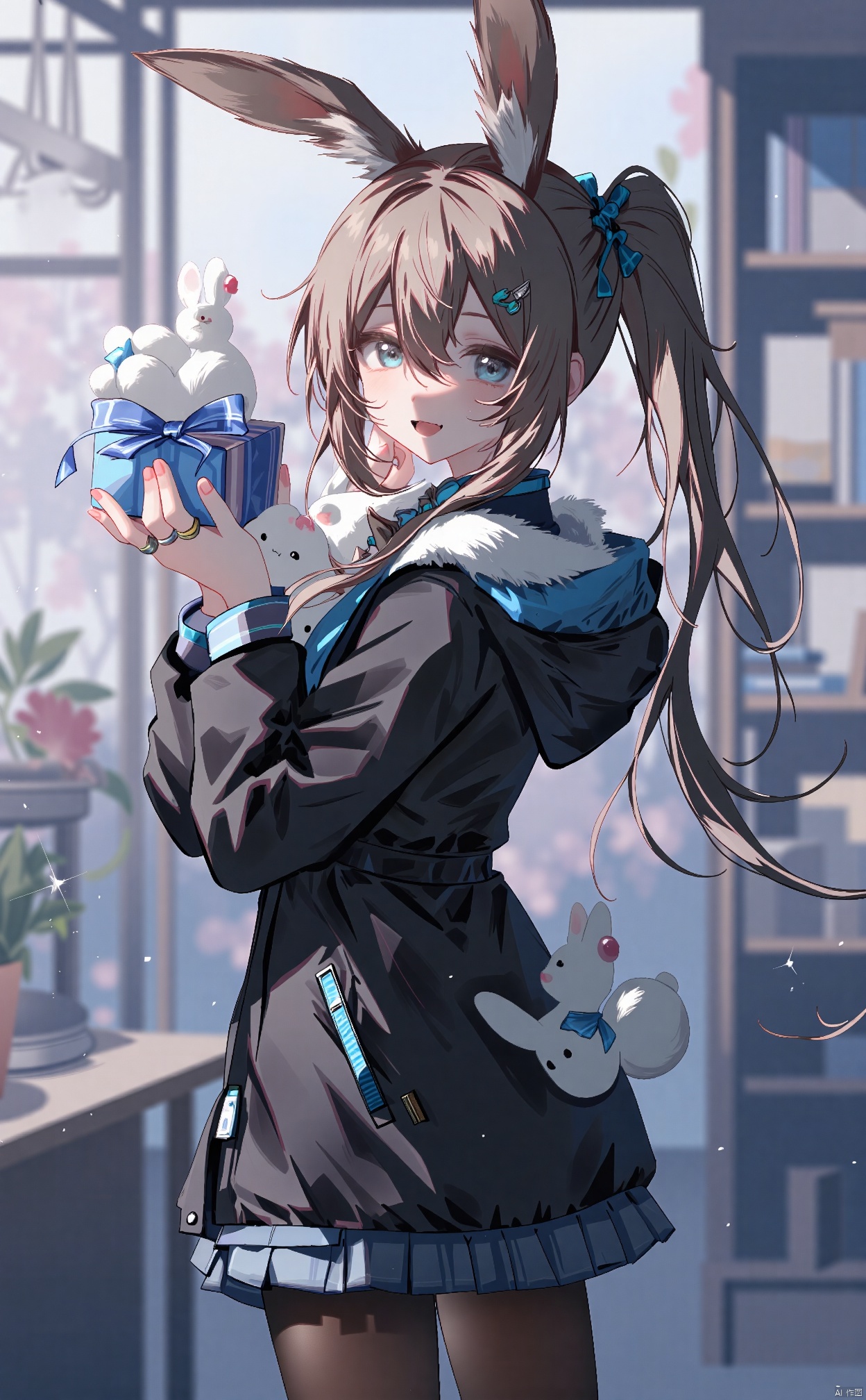
-
16.21
共2439.11 算力·
获取更多



图片标签1girl

solo

long hair

looking at viewer

smile

open mouth

bangs

blue eyes

brown hair

long sleeves

holding

animal ears

hair between eyes

jewelry

very long hair

standing

jacket

ponytail

pantyhose

sidelocks

solo focus

looking back

hood

from behind

rabbit ears

blurry

black jacket

black pantyhose

stuffed toy

ring

stuffed animal

hood down

box

gift

black coat

rabbit girl

stuffed bunny

multiple rings

thumb ring

amiya \(arknights\)
