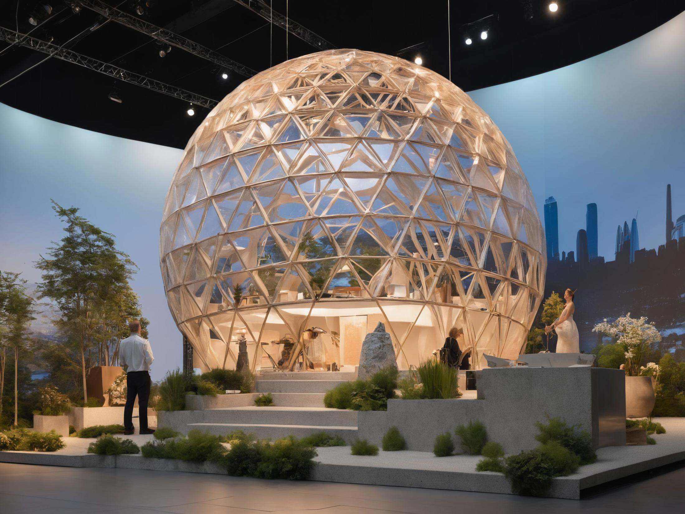 ((Exhibition Stand)),  building,  masterpiece on Tensor.Art