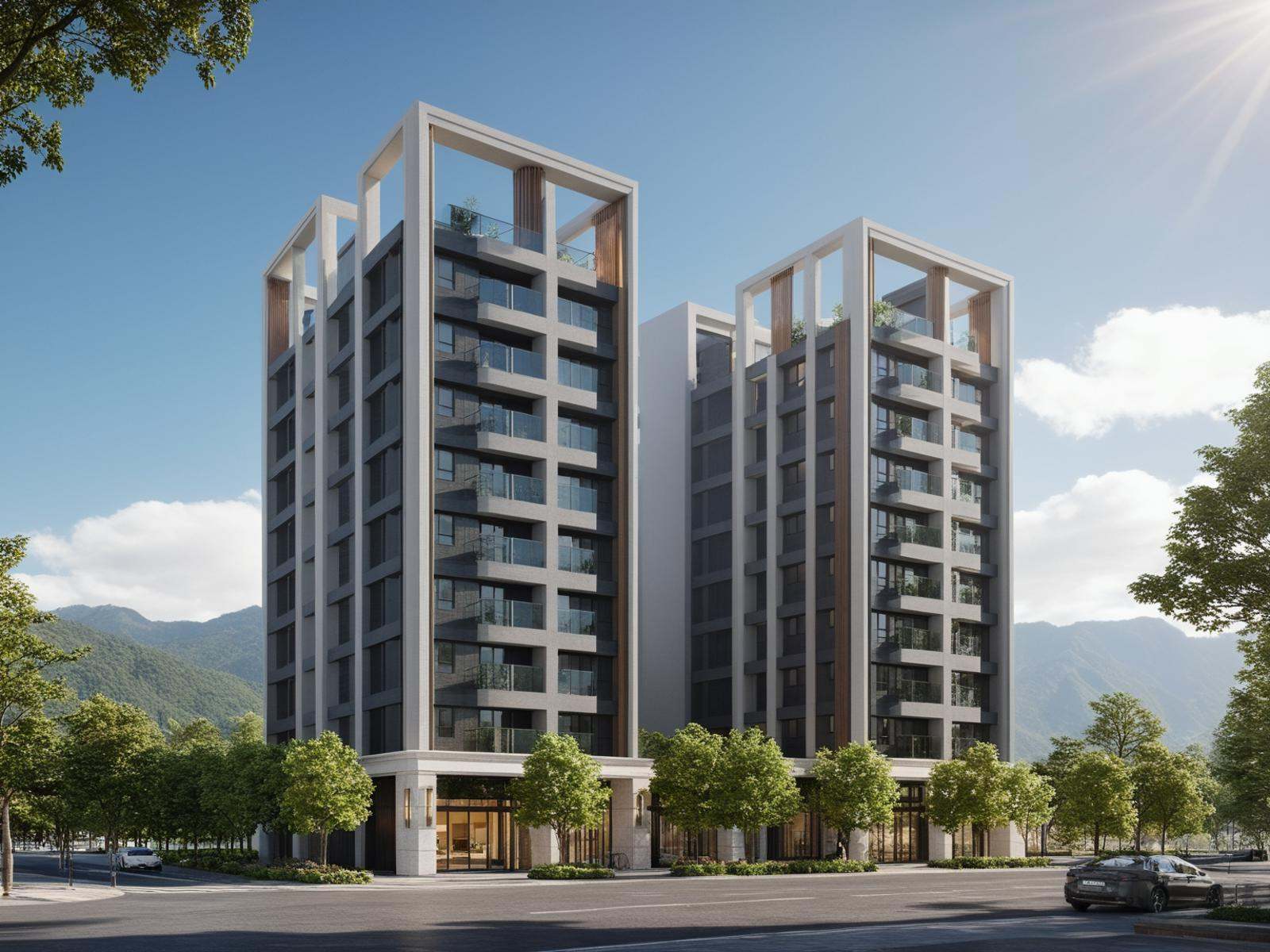 concept art ,  ((Apartment)),  building on Tensor.Art