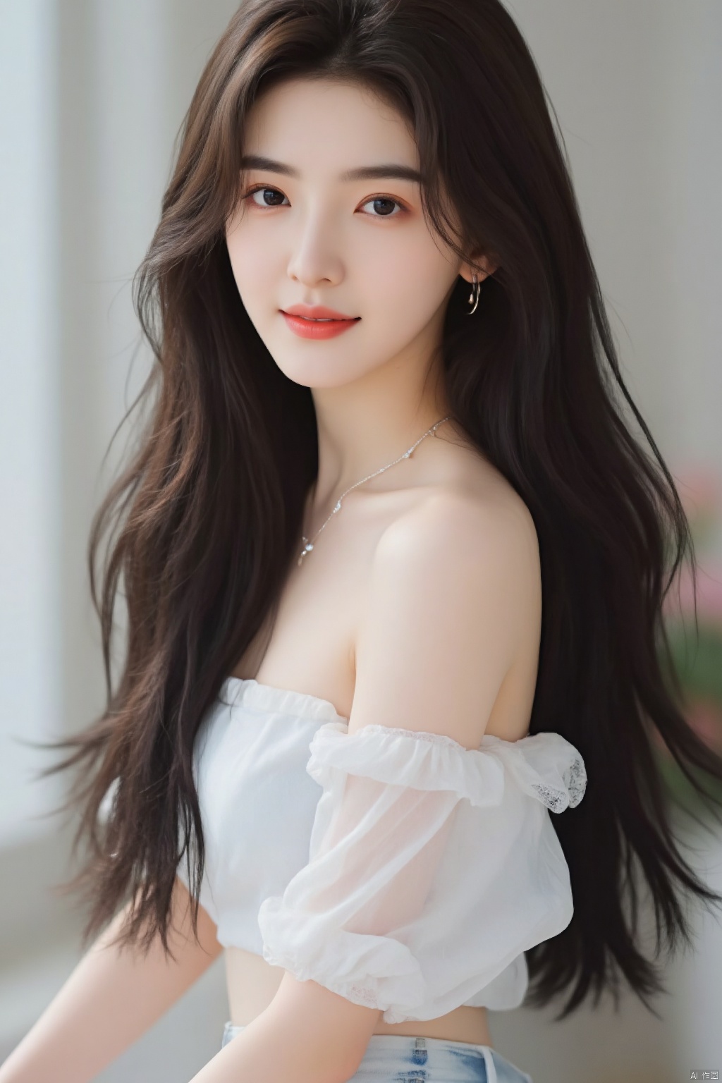 1girl, solo, long hair, looking at viewer, smile, skirt, brown hair, black hair, navel, bare shoulders, brown eyes, jewelry, earrings, midriff, off shoulder, lips, crop top, realistic
(huge_breasts:1.4),bright colors,
Depth of Field, True light, Ray tracing, OC renderer, UE5 renderer, Ultra realistic, best quality, 8K, Master work, hyperfine, Detail, Correct body structure,
(Best quality: 1.4), (Masterpiece: 1.4), (Realistic: 1.4), (Realistic :1.2), (Ultra High resolution, original photo: 1.4), (hdr, Super Detail :1.2), (8K:1.2), (Original photo :1.2), Movie photo