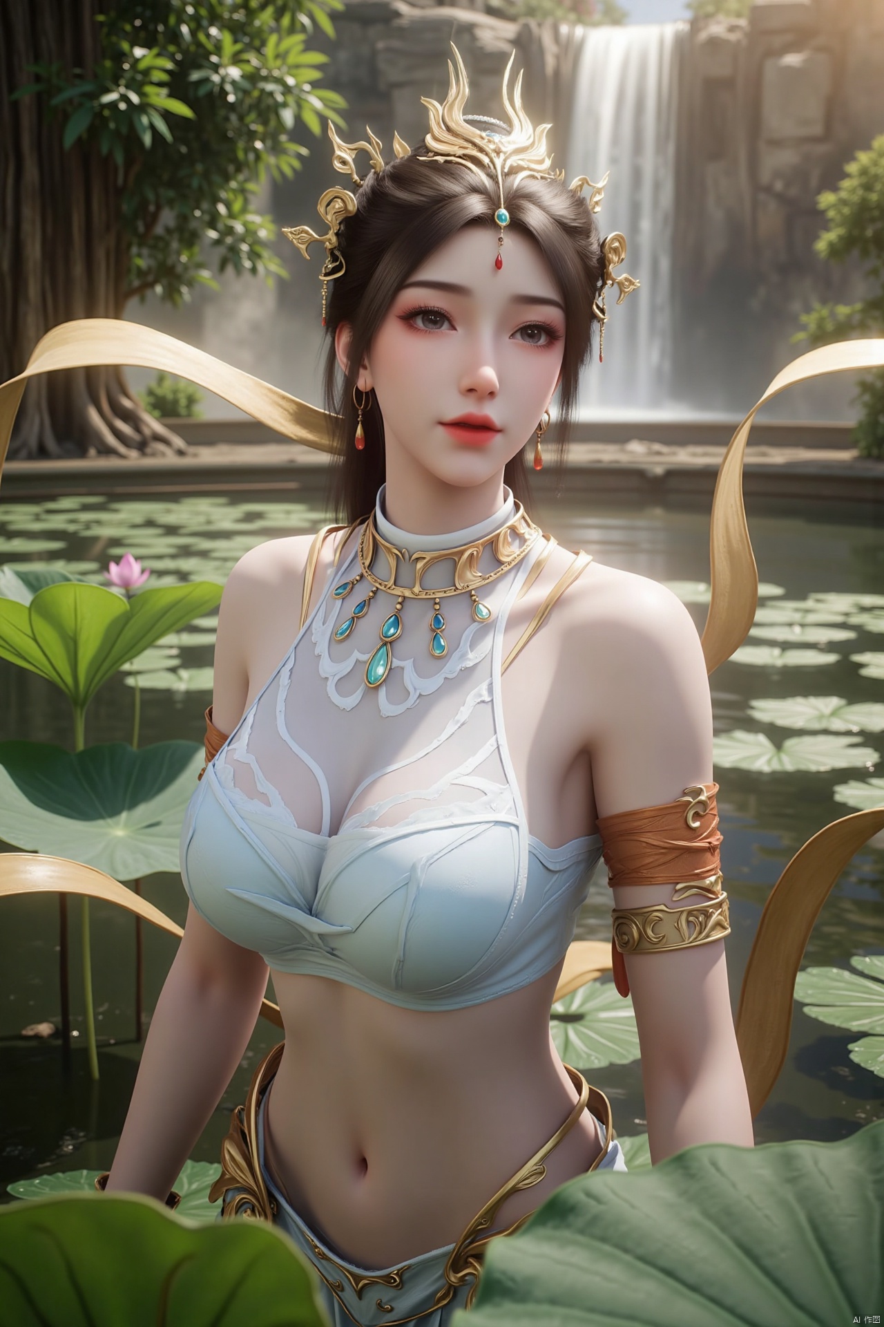 masterpiece,(best quality),official art, (1girl), (solo), ((looking_at_viewer)),(huge breasts:2.69),(full breasts:1.99),Xzhaoliner,(Lotus pond, lotus:1.52)
,Xxuner,XningyudieX,Xsulingyun,Xtianqiong,XyunluoX,XxiaobaiYZ,Xcaoying,Xyaochishennv,Xlimuwanx,Xliuyue,Xwangliaoyi,Xlanlinge