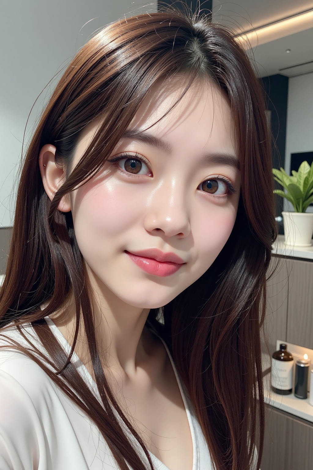 Japanese girl,  18-21 years old,  brown hair on Tensor.Art