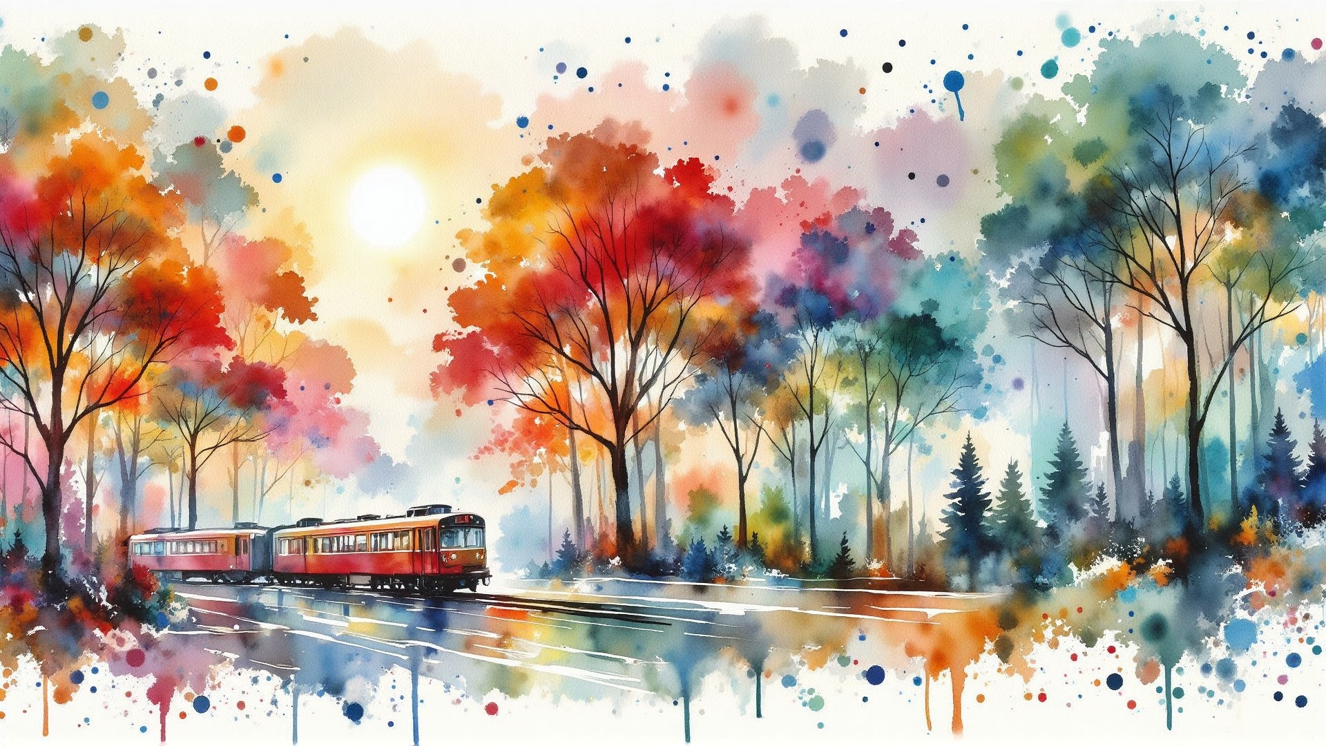 Retro-modern paintbrush style,  colorful,  shadow effects on Tensor.Art