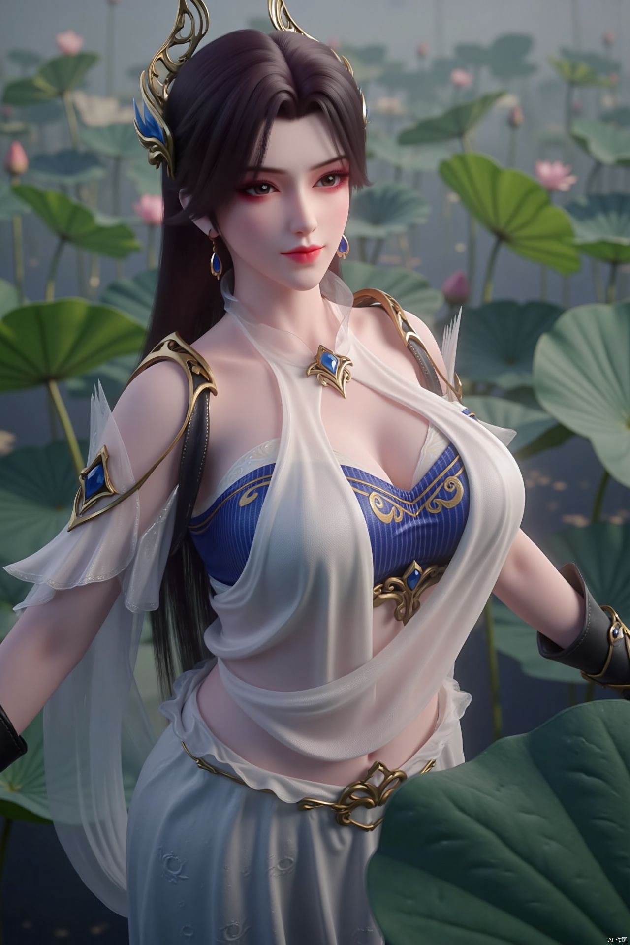 masterpiece,(best quality),official art, (1girl), (solo), ((looking_at_viewer)),(huge breasts:2.69),(full breasts:1.99),Xzhaoliner,(Lotus pond, lotus:1.52)
,Xxuner,XningyudieX,Xsulingyun,Xtianqiong,XyunluoX,XxiaobaiYZ,Xcaoying,Xyaochishennv,Xlimuwanx,Xliuyue,Xwangliaoyi,Xlanlinge