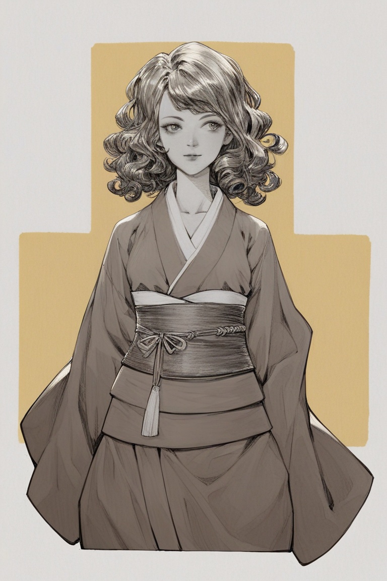 anime_pencil_sketch,  1girl,  solo on Tensor.Art