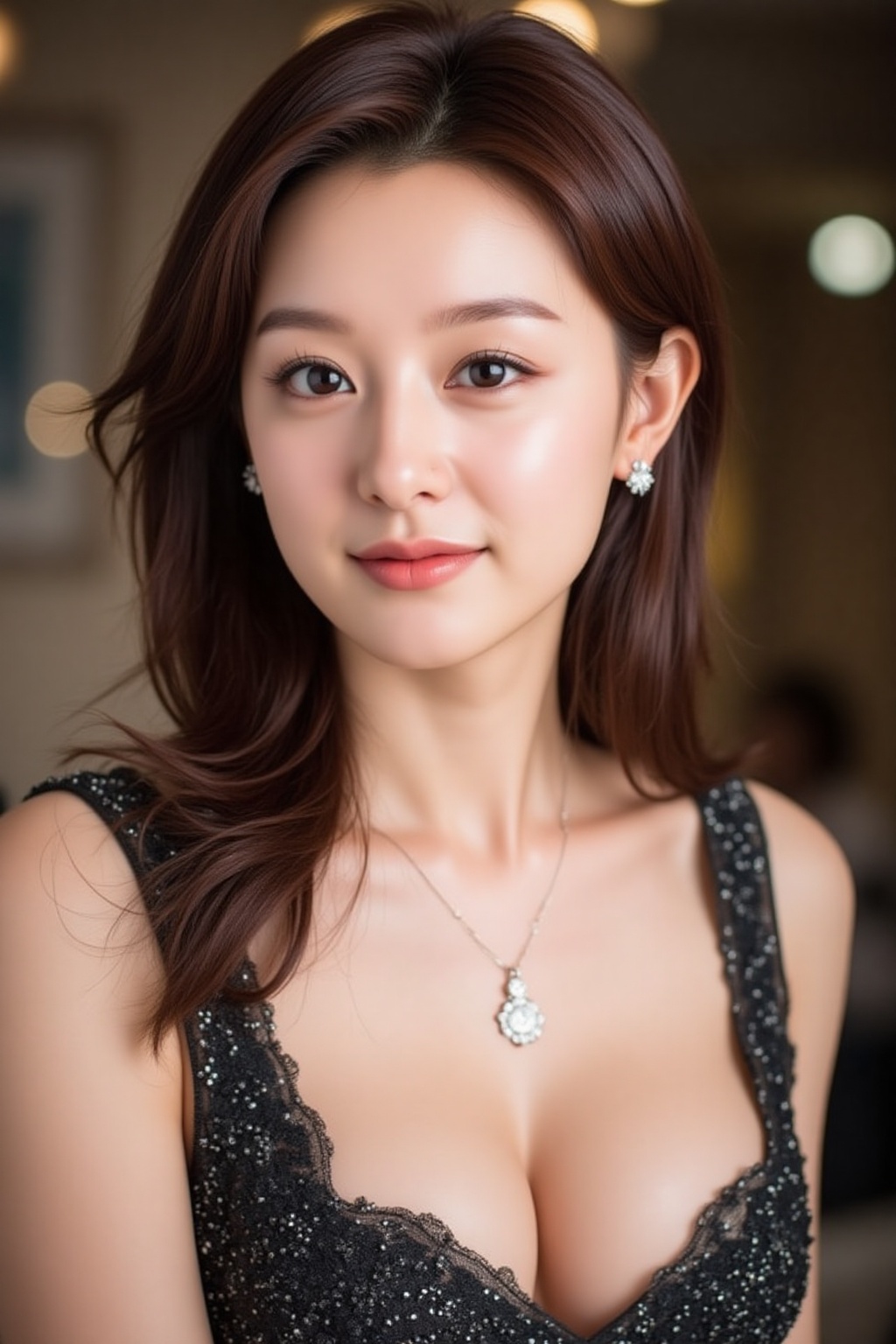A young Beautiful Asian woman,  24yo,  solo on Tensor.Art