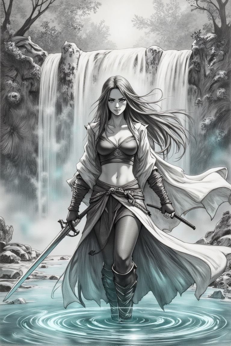 full body shot,  sexy female warrior,  (looking at viewer) on Tensor.Art