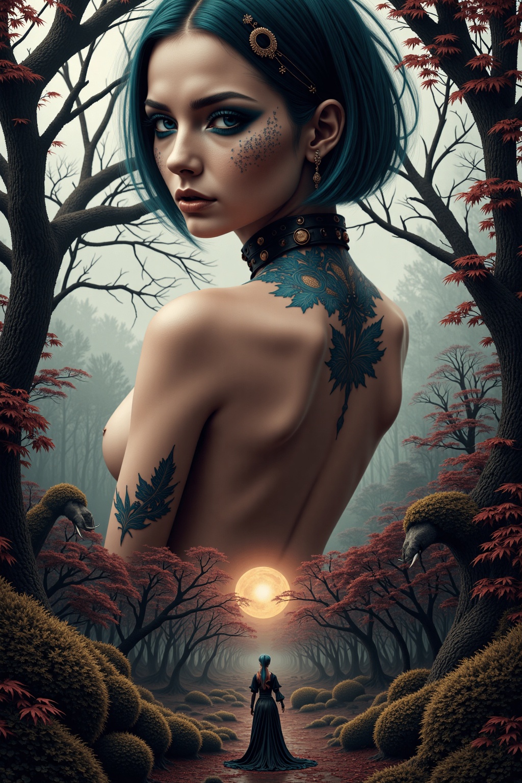 1girl,  [ and and ::3],  surrealism art on Tensor.Art