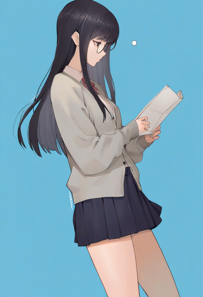 anime_pencil_sketch,  1girl,  solo on Tensor.Art