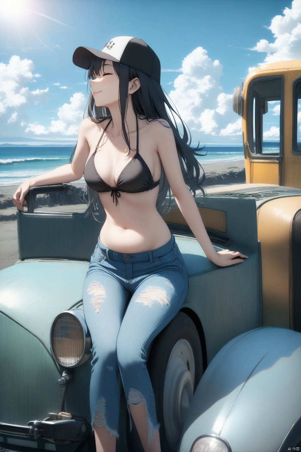 1 girl,  alone,  long hair on Tensor.Art
