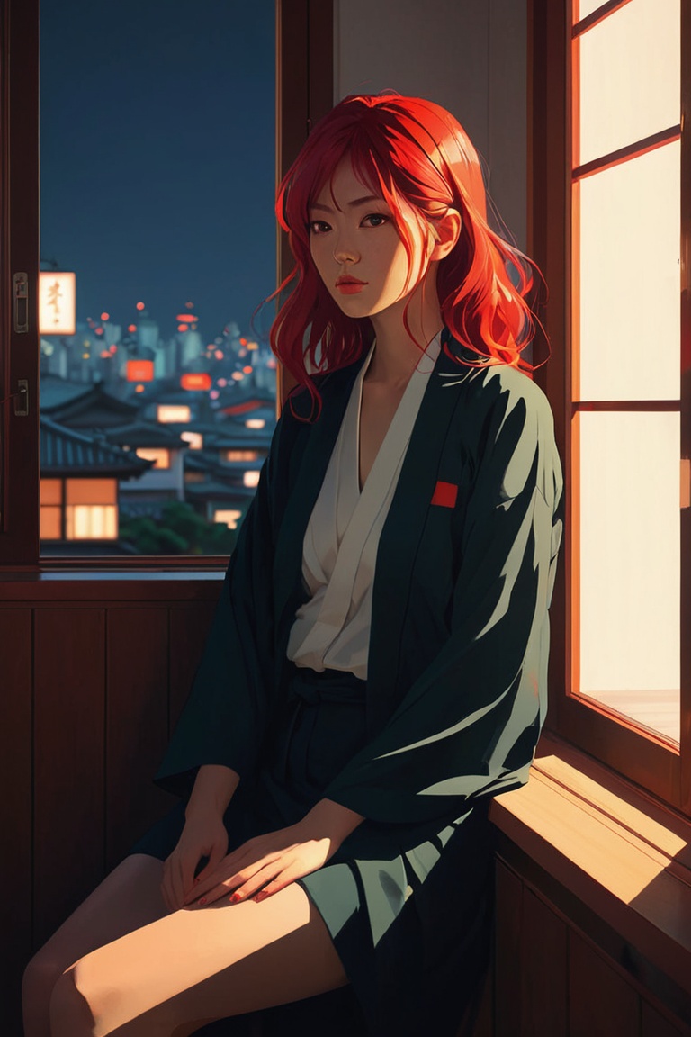 Chiaroscuro Lighting Style ,  by Atey Ghailan and Alena Aenami, on Tensor.Art