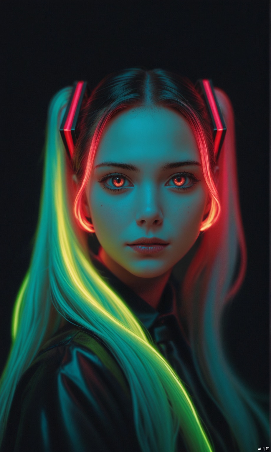 score_9,score_8_up,score_7_up,
Hatsune Miku,limited palette,black background,colorful,vibrant,glowing outline,neon,blacklight,looking at viewer, masterpiece, very aesthetic