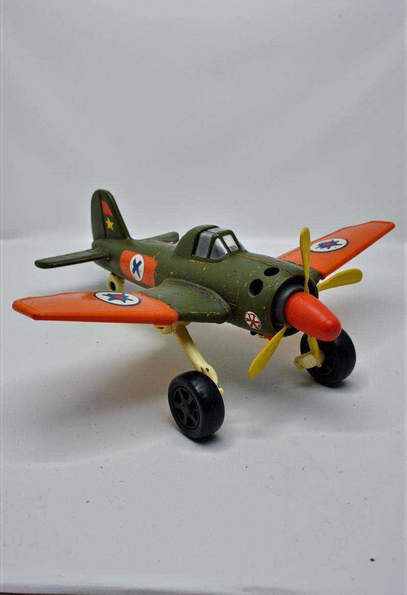 80s fisher price version of a ww2 bomber,  FP80S style,  fisher price 80s style on Tensor.Art