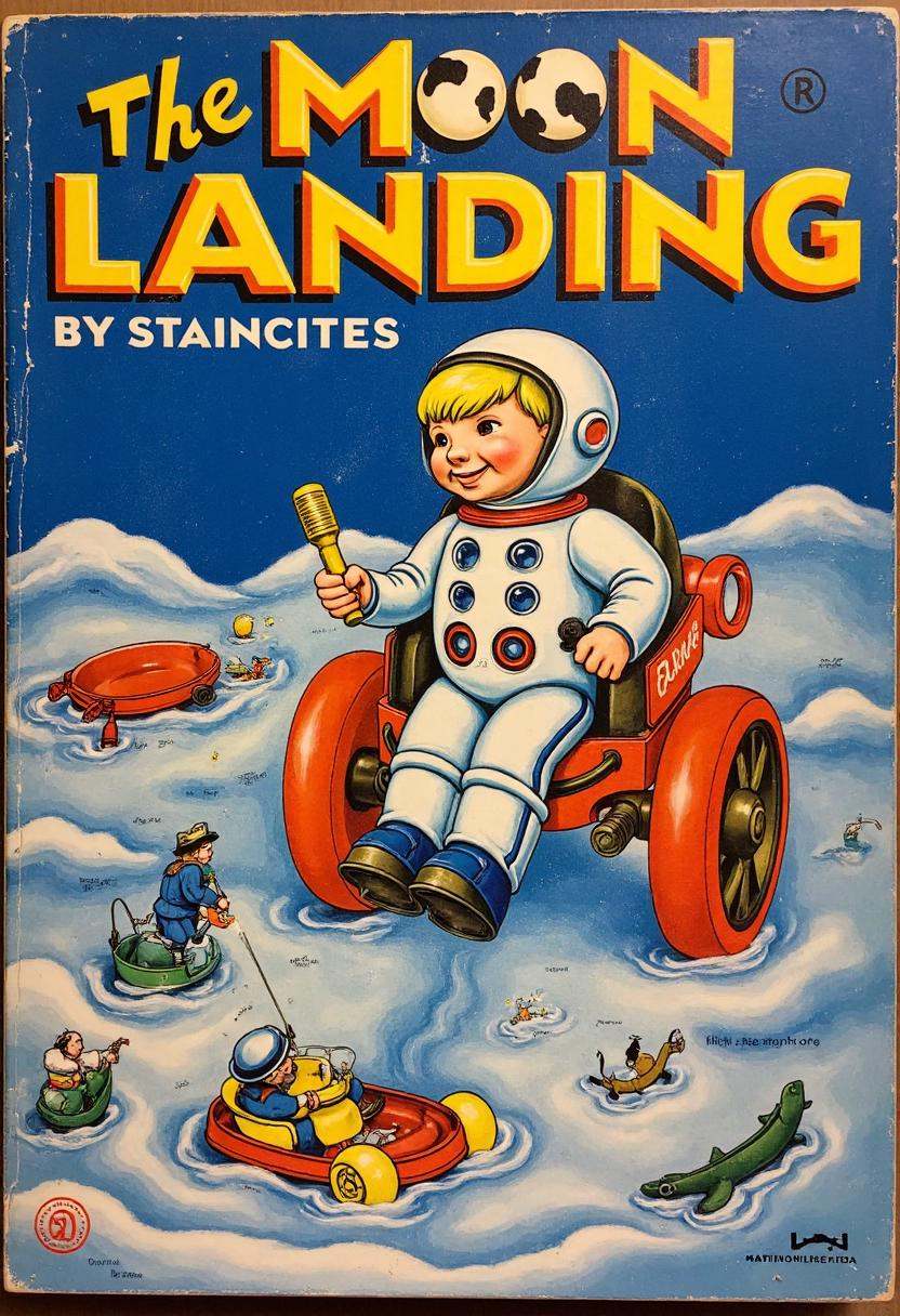 80s fisher price version of the moon landing,  FP80S style,  fisher price 80s style on Tensor.Art