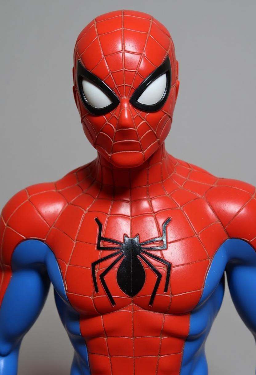 80s fisher price version of spiderman,  medium close up,  FP80S style on Tensor.Art