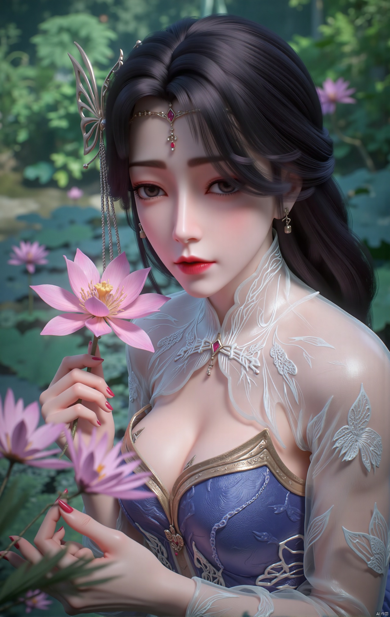 masterpiece,  1girl,  black hair on Tensor.Art