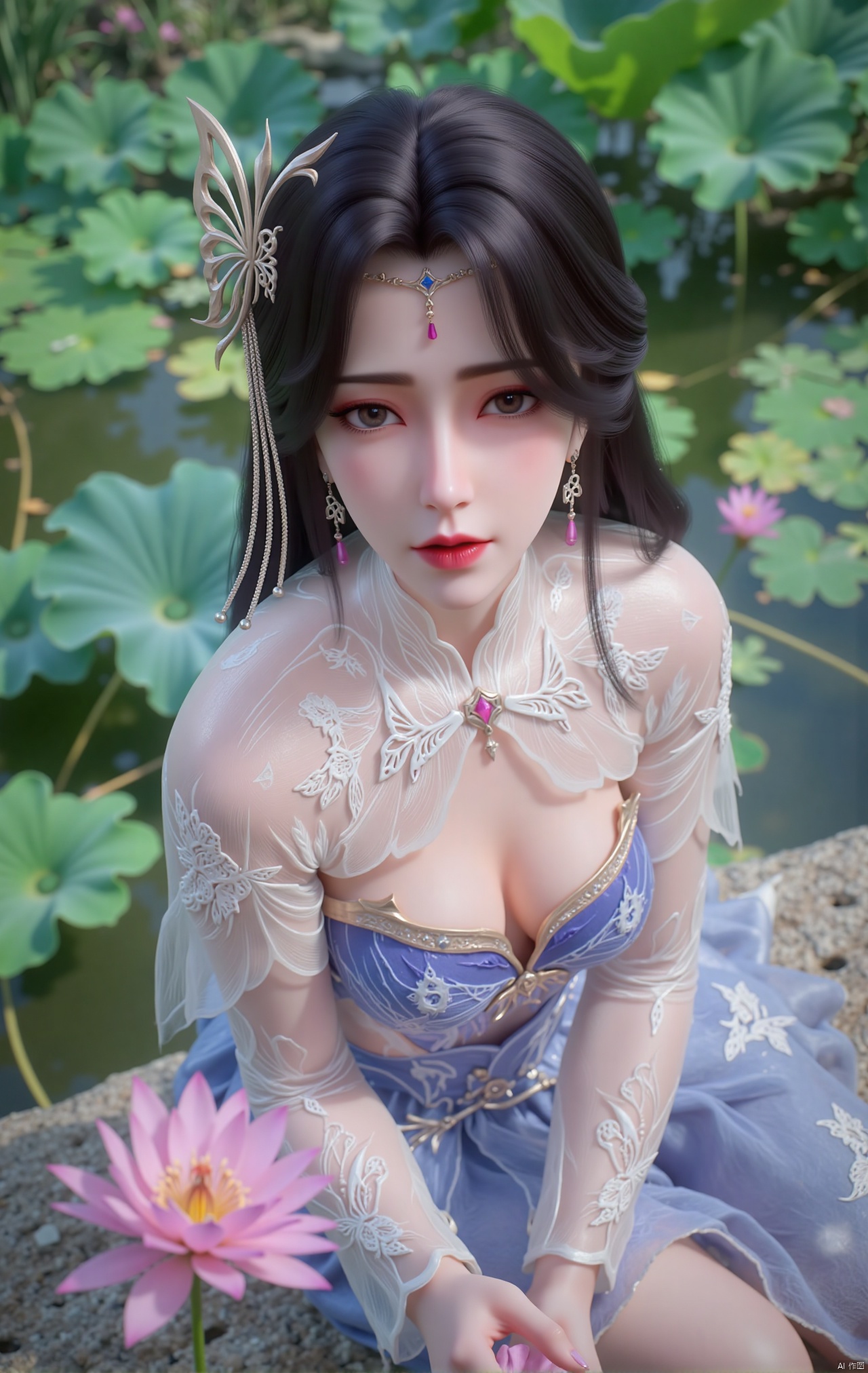 masterpiece,  1girl,  black hair on Tensor.Art