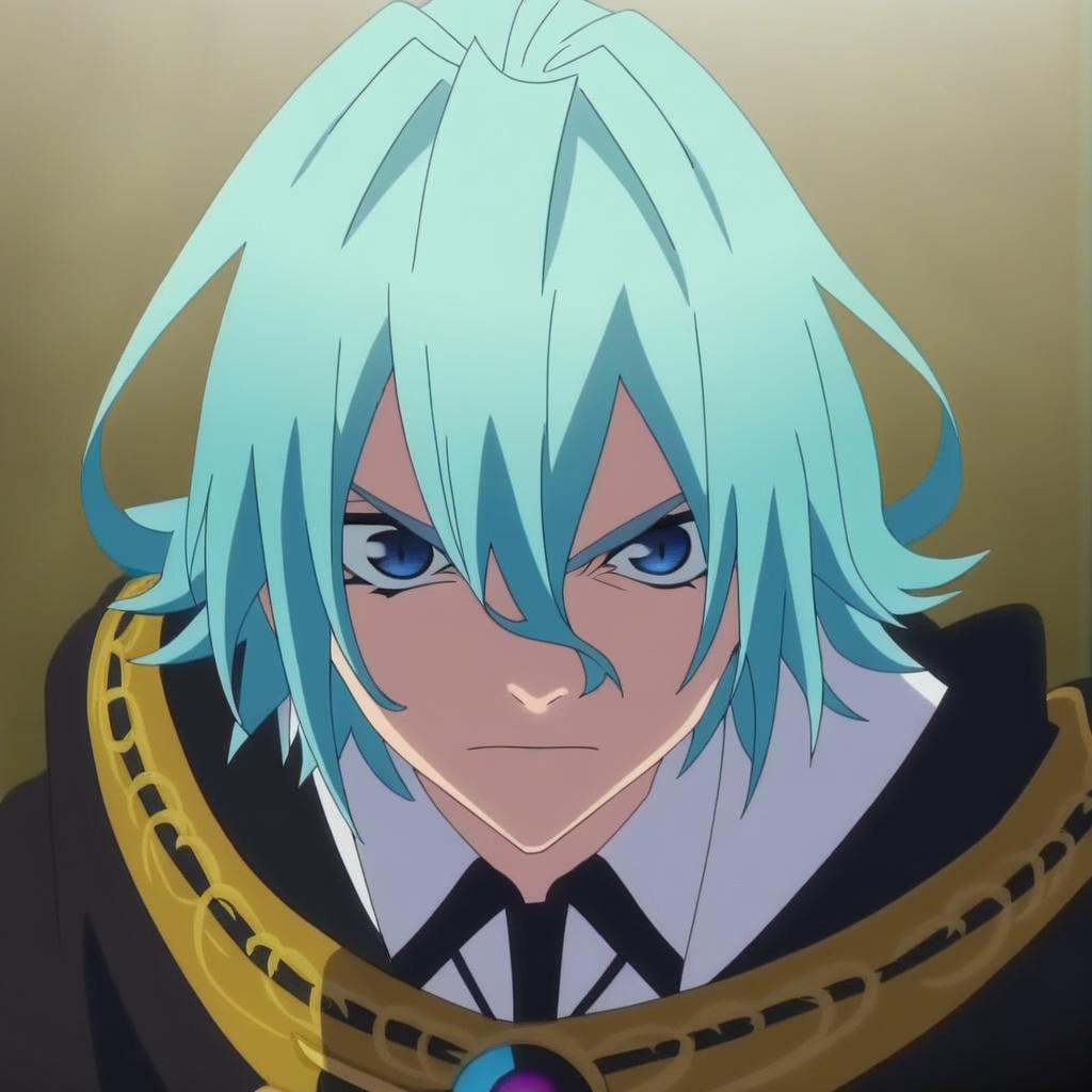Julius Reinberg,  short hair,  aqua hair on Tensor.Art