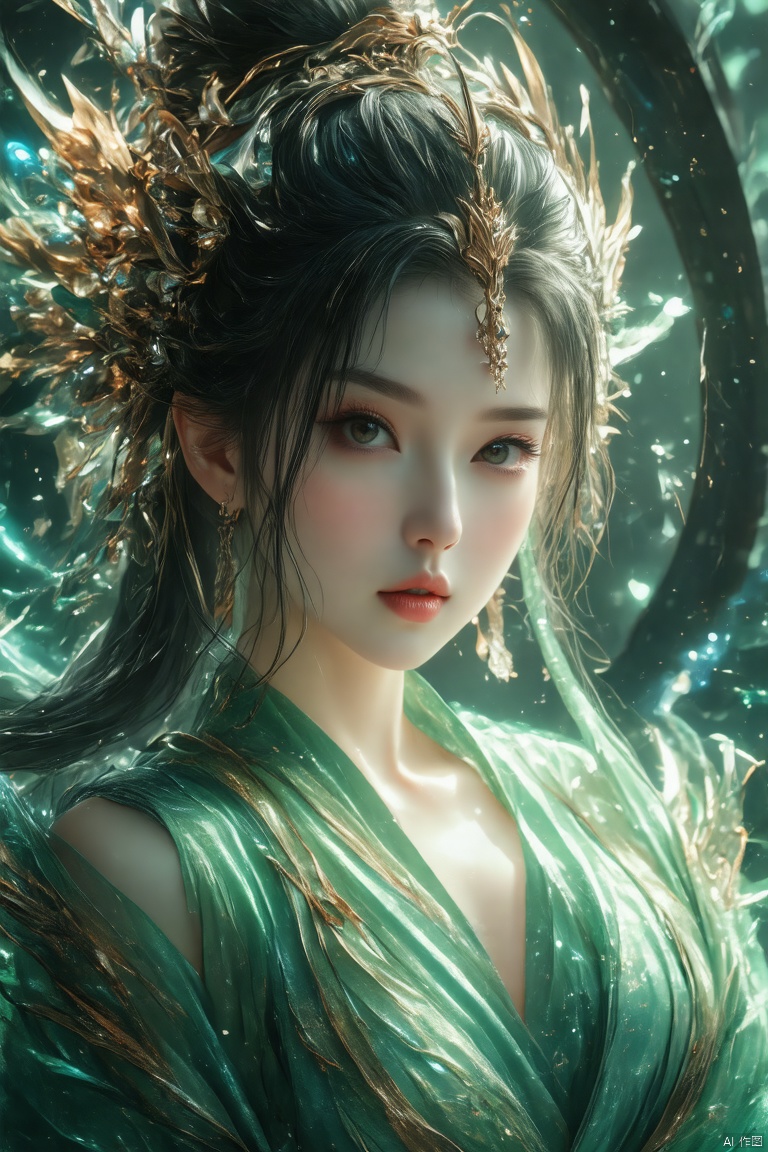 Masterpiece, best quality, ultra-detailed CG, 苏妲己from 封神榜, seductive vixen, mature and alluring, stunning beauty, provocative pose with pouting lips, soft lighting, close-up shot, intricate details, fantasy setting, mystical aura, captivating expression.