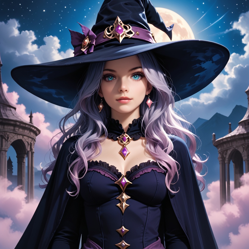ethereal fantasy concept art of 1girl,  witch,  witch girl on Tensor.Art