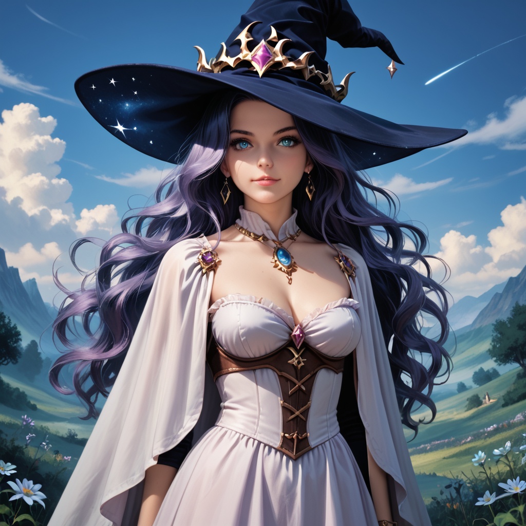 ethereal fantasy concept art of 1girl,  witch,  witch girl on Tensor.Art
