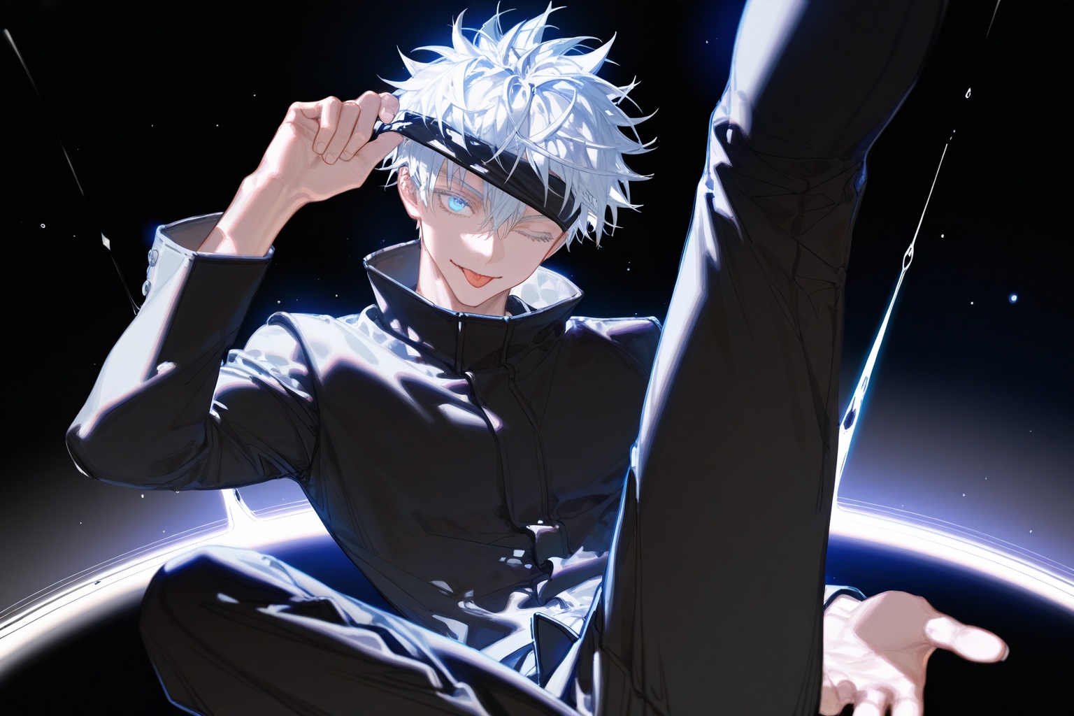 1boy,  solo,  gojou satoru on Tensor.Art