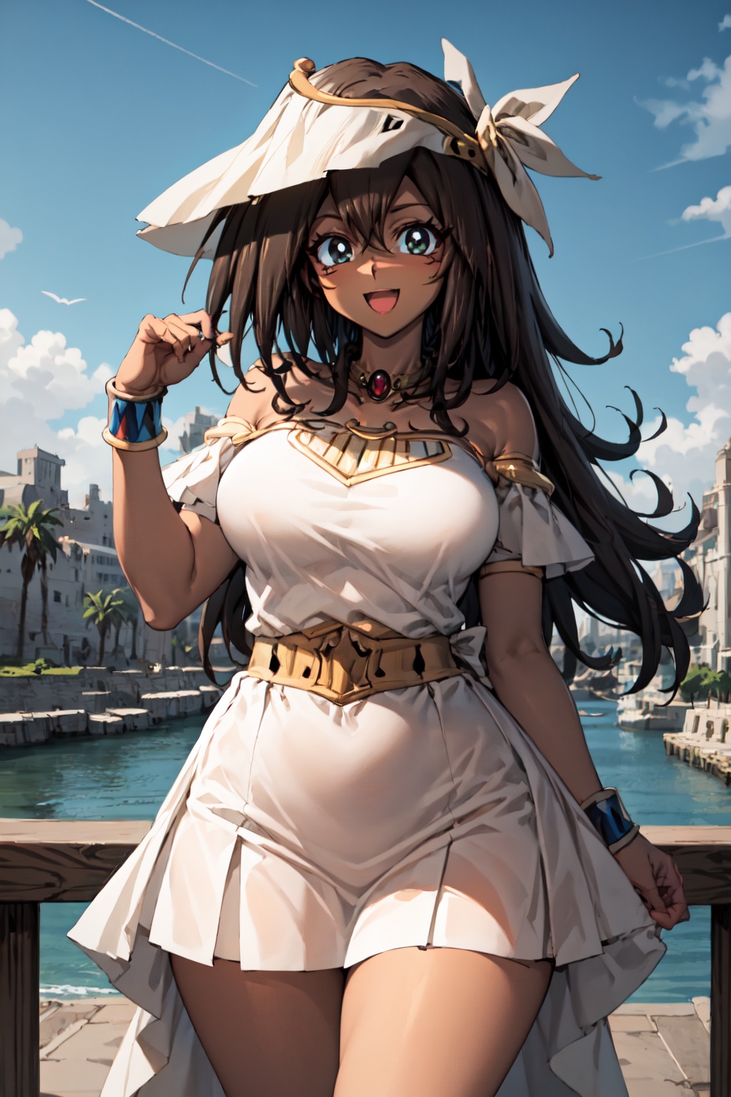 mana_yugioh,  1girl,  sky on Tensor.Art