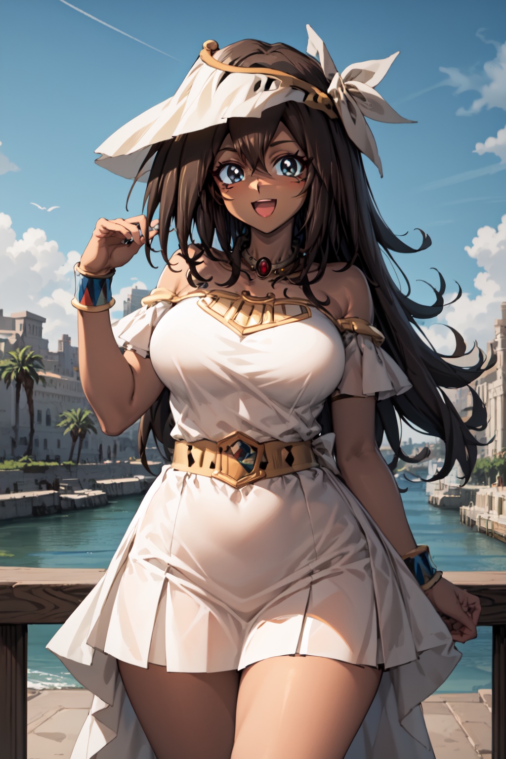 mana_yugioh,  1girl,  sky on Tensor.Art