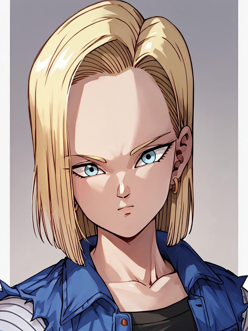 Android 18,  Semi-short hair,  blonde on Tensor.Art