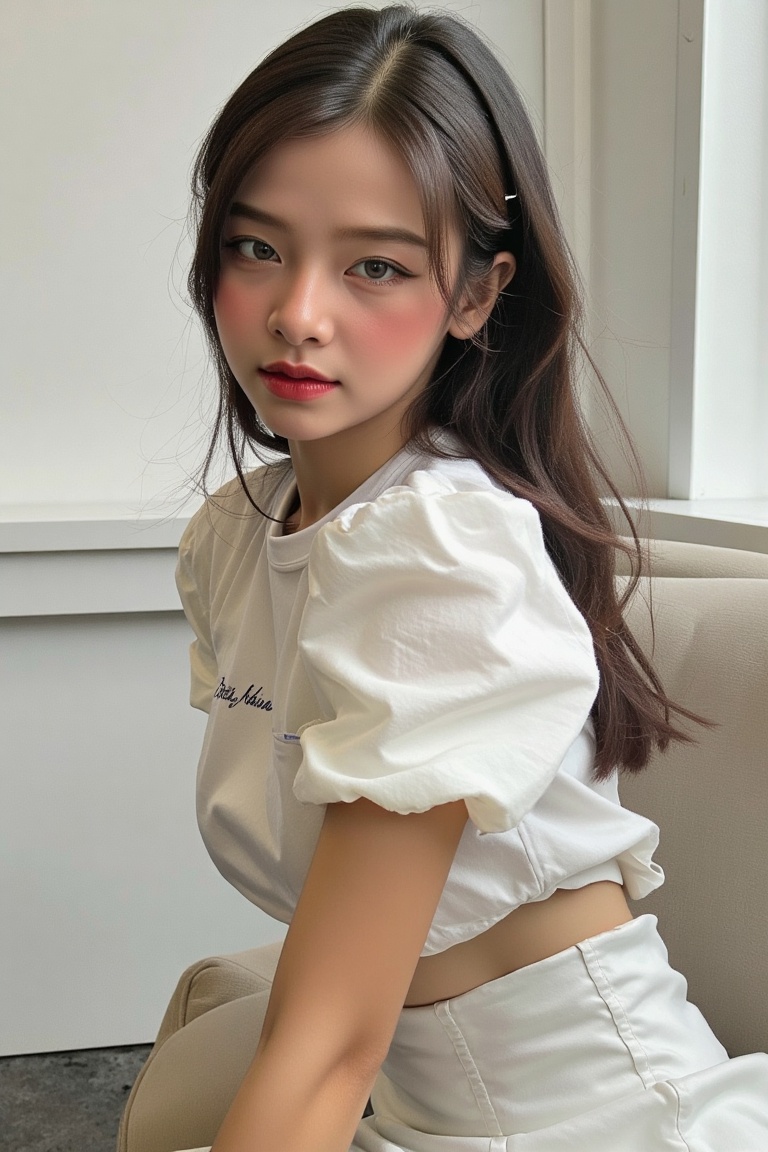 1girl,  thigh up,  hairstyle on Tensor.Art