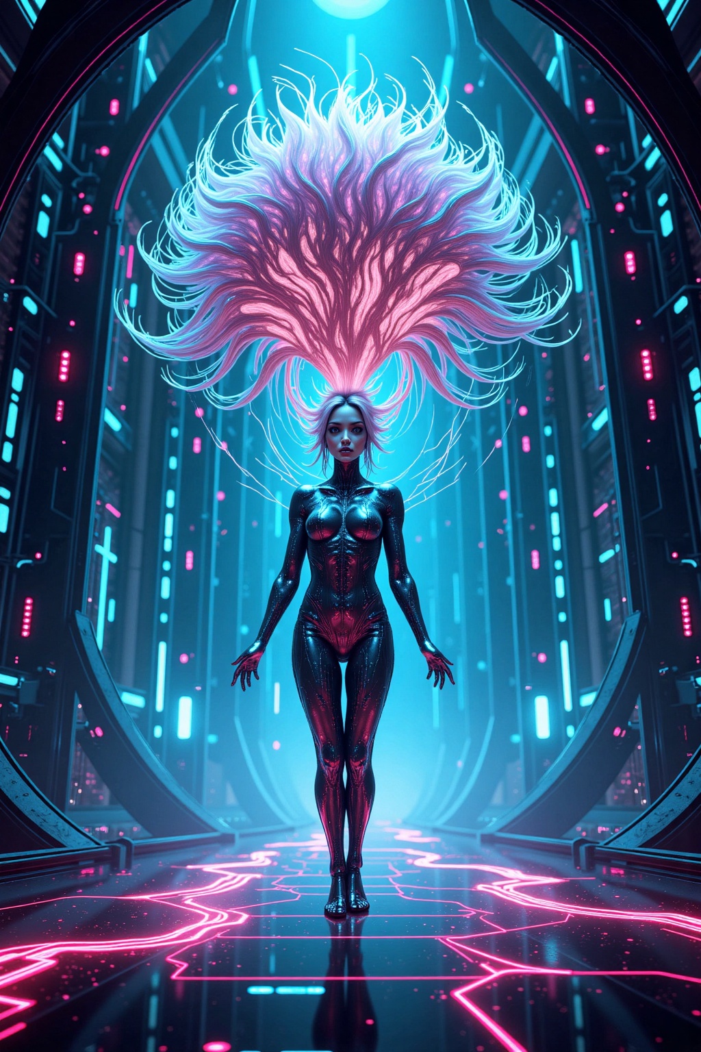 bo-digitalabstract,  in a futuristic,  cybernetic environment on Tensor.Art