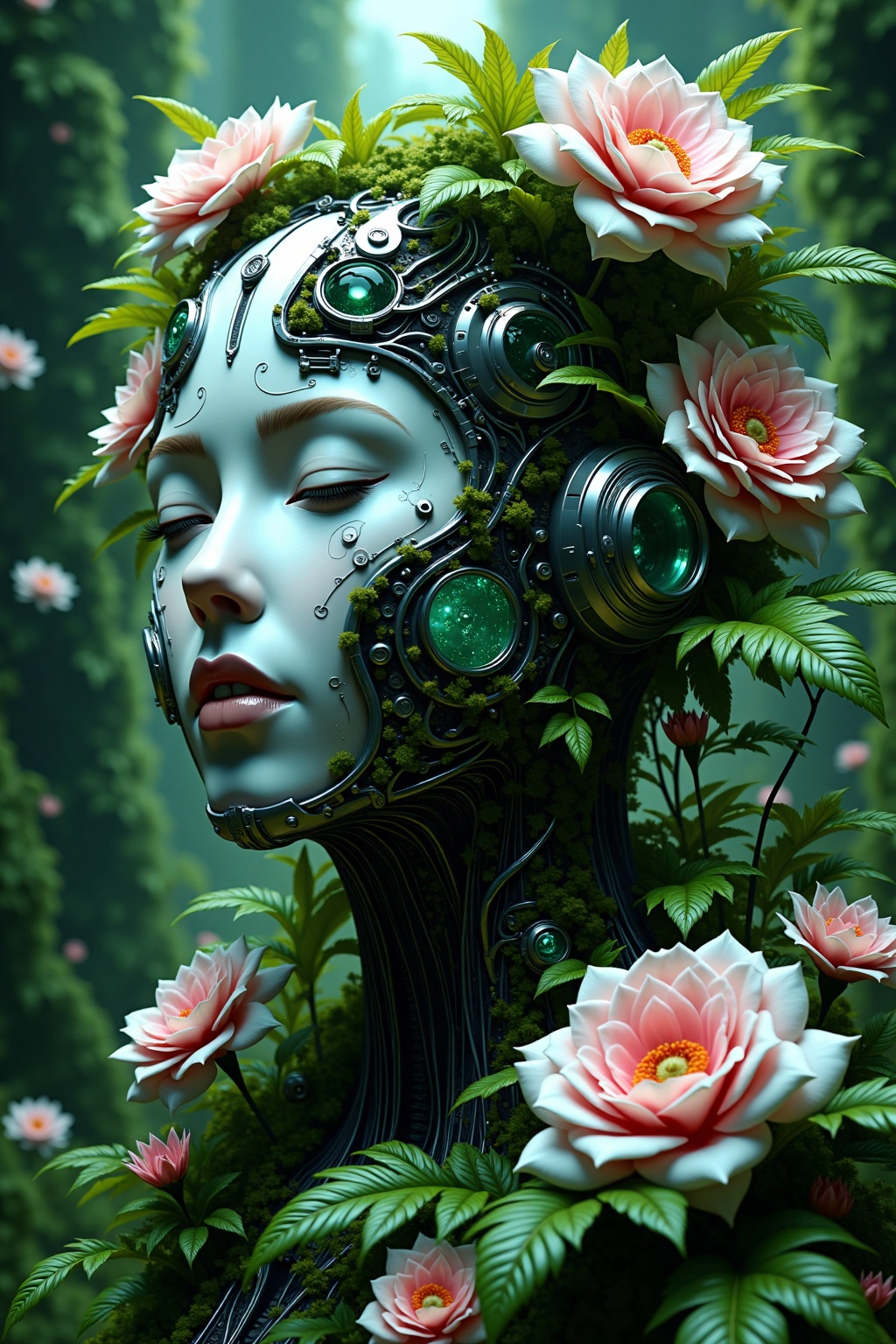 naturepunk,  greenpunk,  naturecyberpunk on Tensor.Art