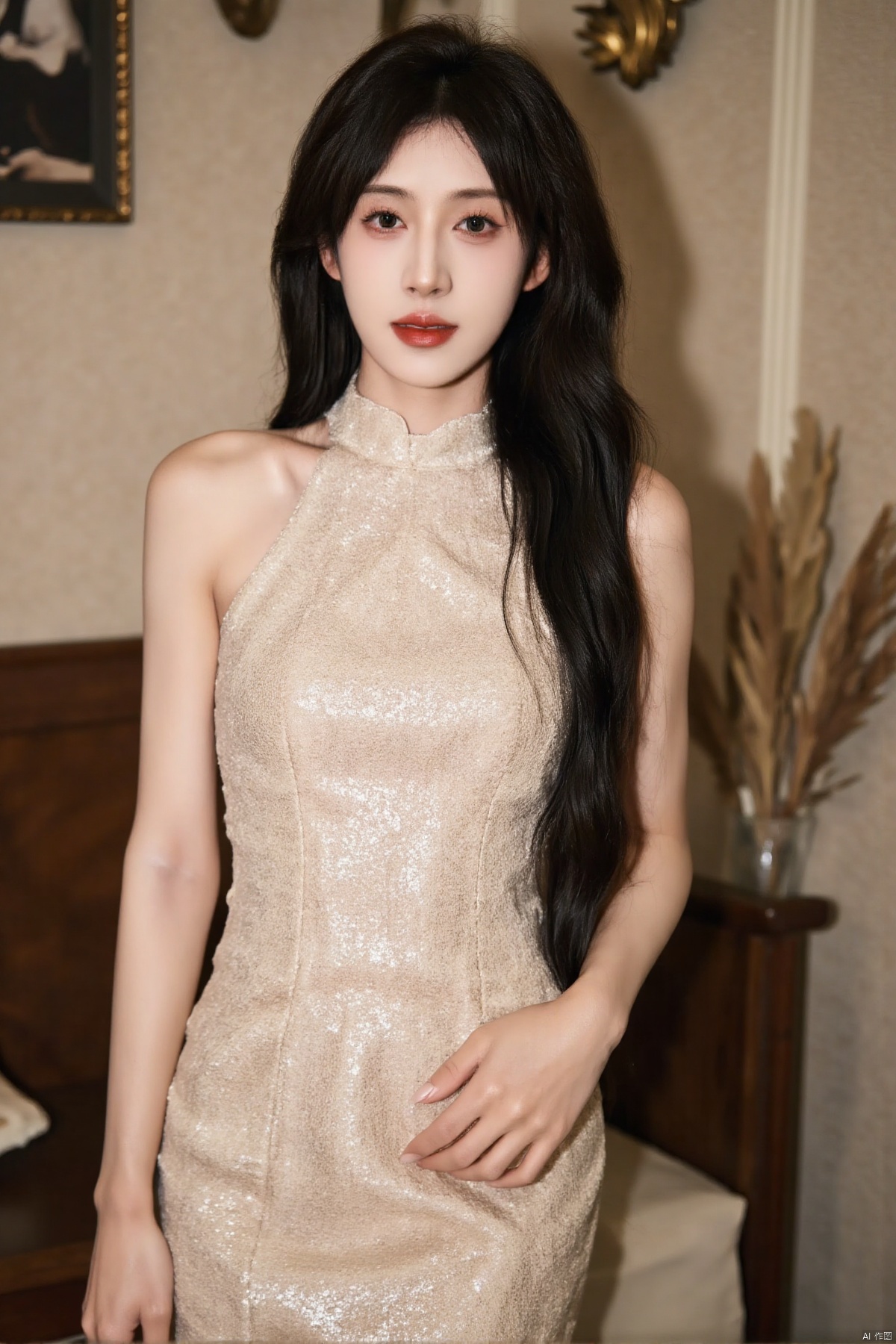 cheongsam,shiny pantyhose,kyyangaa