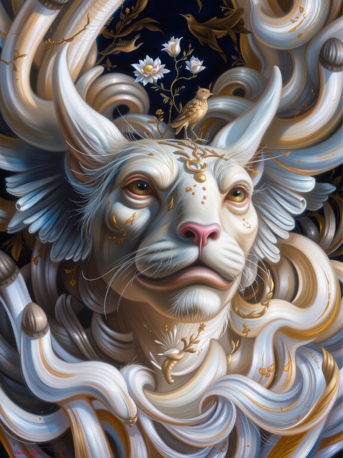 awardwinning Lapidary of a Chill Guy, ultra high res, adobe lightroom, award winning, gorgeous, stylized by Marek Okon and dan mumford, baroque, pleasant, burly,  Adrr-shmn, dynamic composition, complimentary colors, luxury, elaborate, highly contrasted, enchanted, sunny, winning,adrr-prdnv