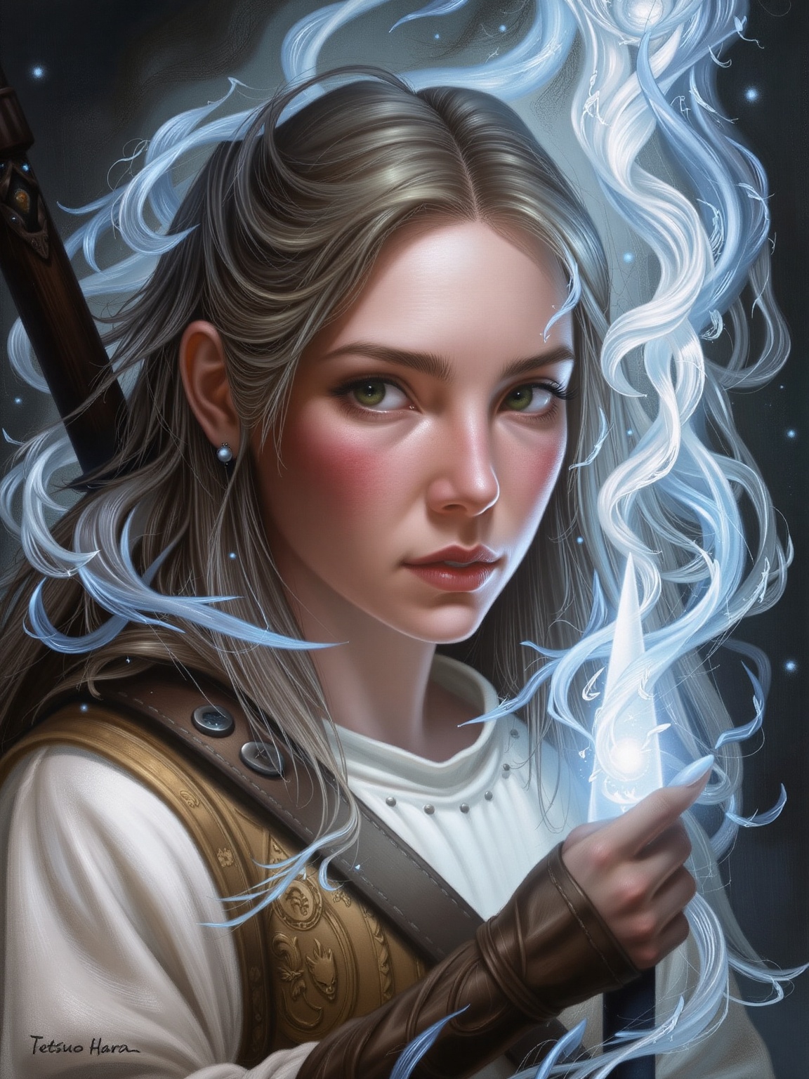 PsyCoMix, digital art, DD&D style portrait, fantasy, by Tetsuo Hara, digital art, 1girl, solo, Female Will-o'-the-wisp, Viking Berserker, Crustpunk, detailed face, epic composition, sharp focus, cinematic light, gorgeous, rich deep colors, dynamic dramatic atmosphere, highly enhanced, contemporary fine detail.,adrr-prdnv